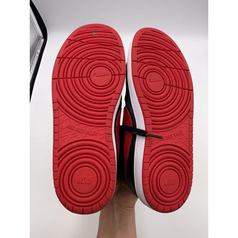 Nike Court Borough Mid 2 PSV University Red Blk White-6.5 Y